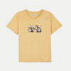 RRJ Basic Tees for Ladies Boxy Fitting Shirt CVC Jersey Fabric Trendy fashion Casual Top Yellow T-shirt for Ladies 145543-U (Yellow)