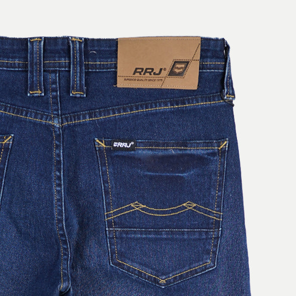 RRJ Basic Denim Pants for Men Super Skinny Fitting Mid Rise Trendy fashion Casual Bottoms Dark Shade Jeans for Men 146793-U (Dark Shade)