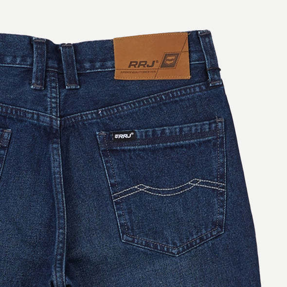 RRJ Basic Denim Pants for Men Skinny Fitting Mid Rise Trendy fashion Casual Bottoms Dark Shade Jeans for Men 149088-U (Dark Shade)
