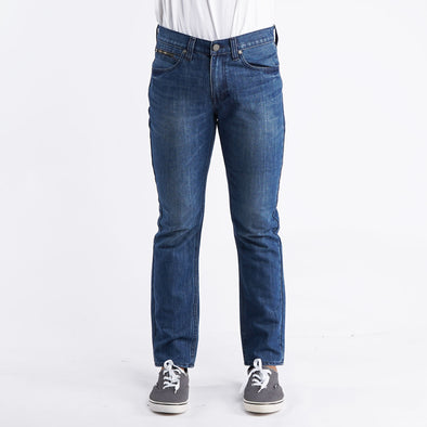 RRJ Basic Denim Pants for Men Skinny Fitting Mid Rise Trendy fashion Casual Bottoms Medium Shade Jeans for Men 147442 (Medium Shade)