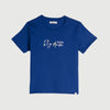 RRJ Basic Tees for Ladies Boxy Fitting Shirt CVC Jersey Fabric Trendy fashion Casual Top Blue T-shirt for Ladies 145525-U (Blue)