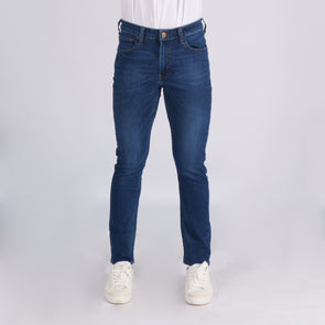 RRJ Men's Basic Denim Stretchable Pants Super skinny Fitting Mid Waist Maong Pants For Men Medium Shade Mid Rise Trendy Fashion Casual Bottoms 152172-U (Medium Shade)