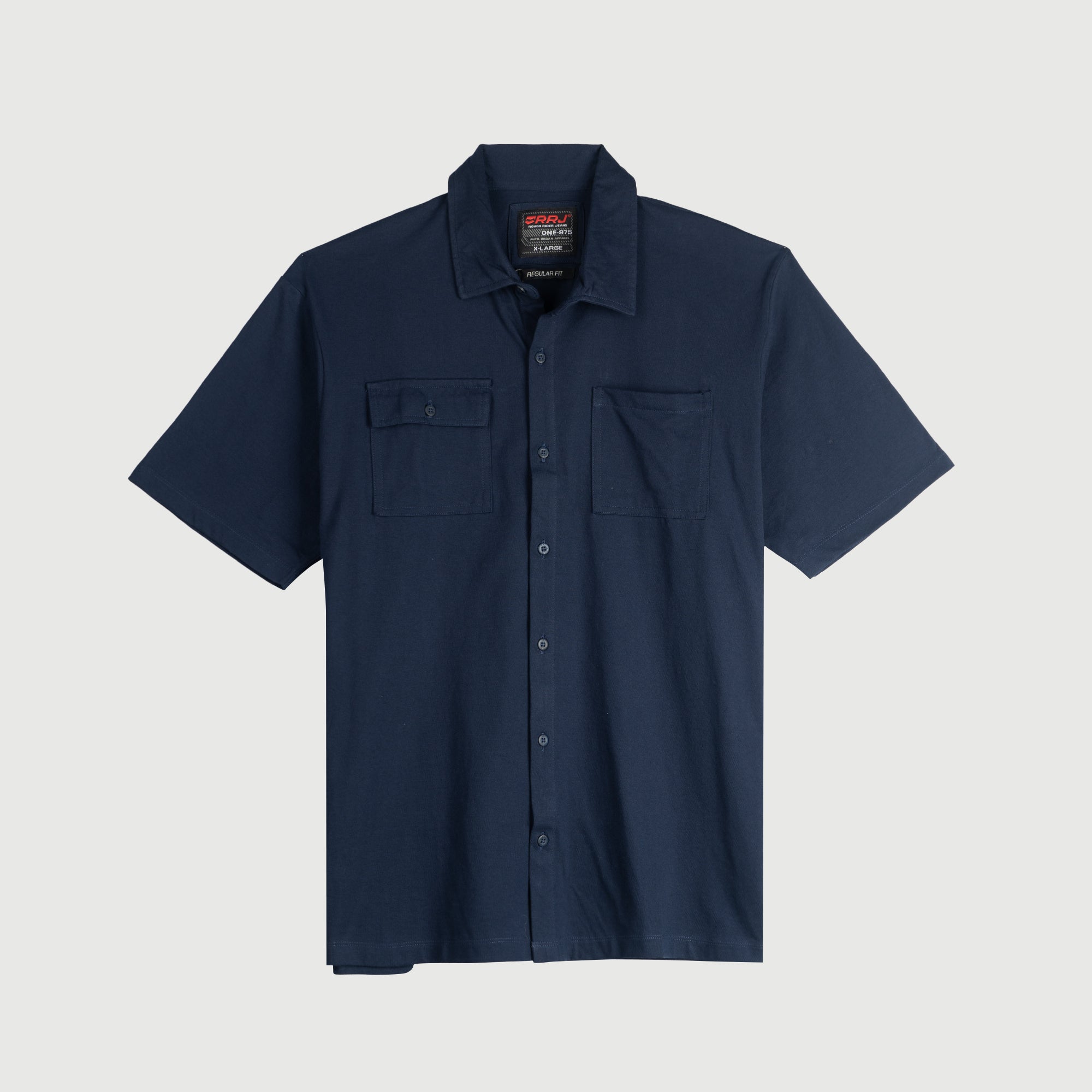 RRJ Men s Basic Woven Short sleeve Polo for Men Regular Fitting Trendy Rough Rider Jeans