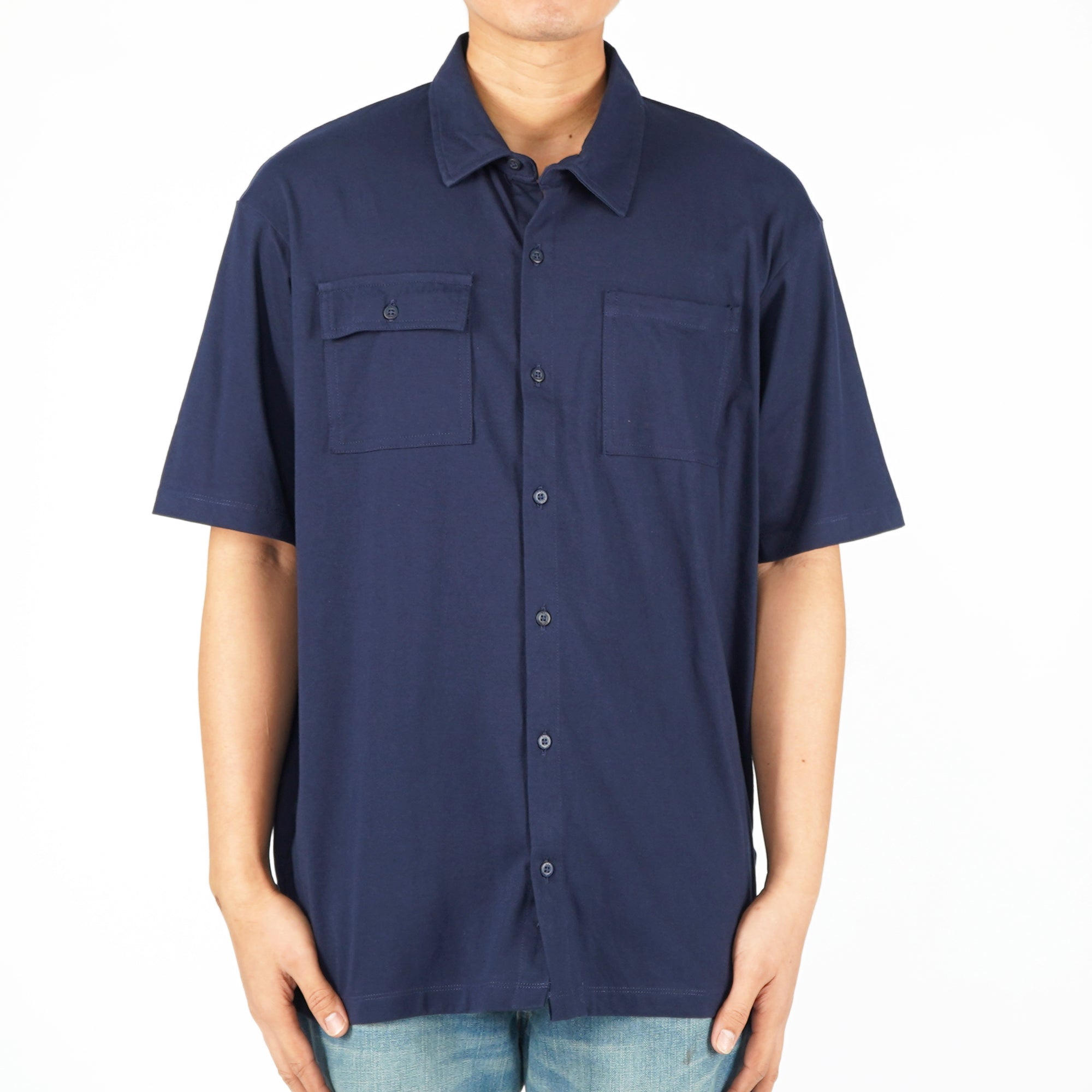 RRJ Men s Basic Woven Short sleeve Polo for Men Regular Fitting