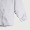 RRJ Basic Jacket for Ladies Relaxed Fitting Nylon Fabric with hoodie and pocket Trendy fashion Casual Top Bomber Jacket for Ladies 132448 (Light Gray)