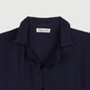RRJ Basic Woven for Ladies Regular Fitting Shirt Trendy fashion Casual Top Navy Blue Woven for Ladies 128254 (Navy Blue)
