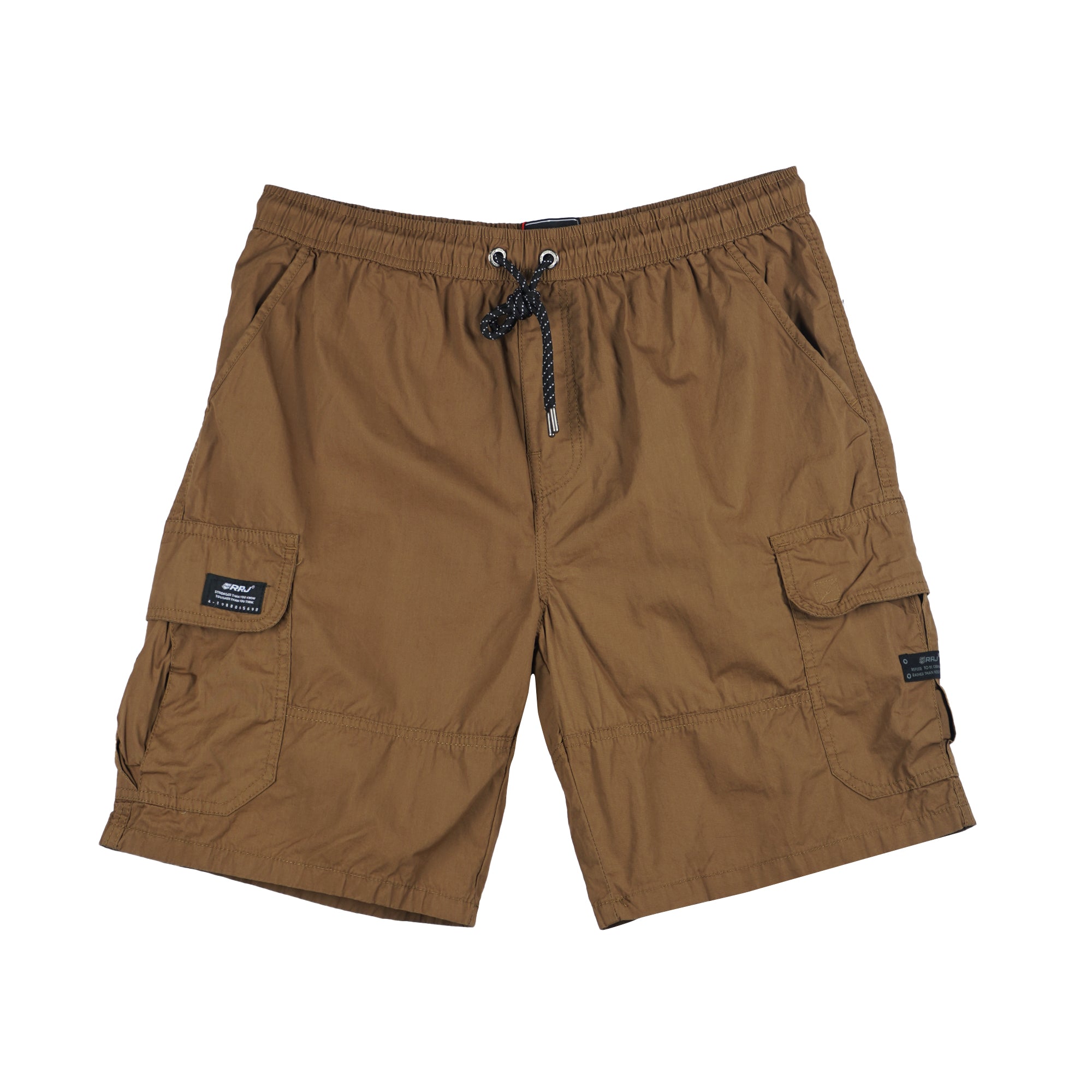 RRJ Basic Non Denim Cargo Short for Men Regular Fitting Garment Wash F Rough Rider Jeans