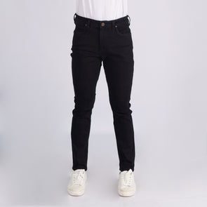 RRJ Basic Denim Pants for Men Super Skinny Fitting Mid Rise Trendy fashion Casual Bottoms Black Jeans for Men 151615 (Black)